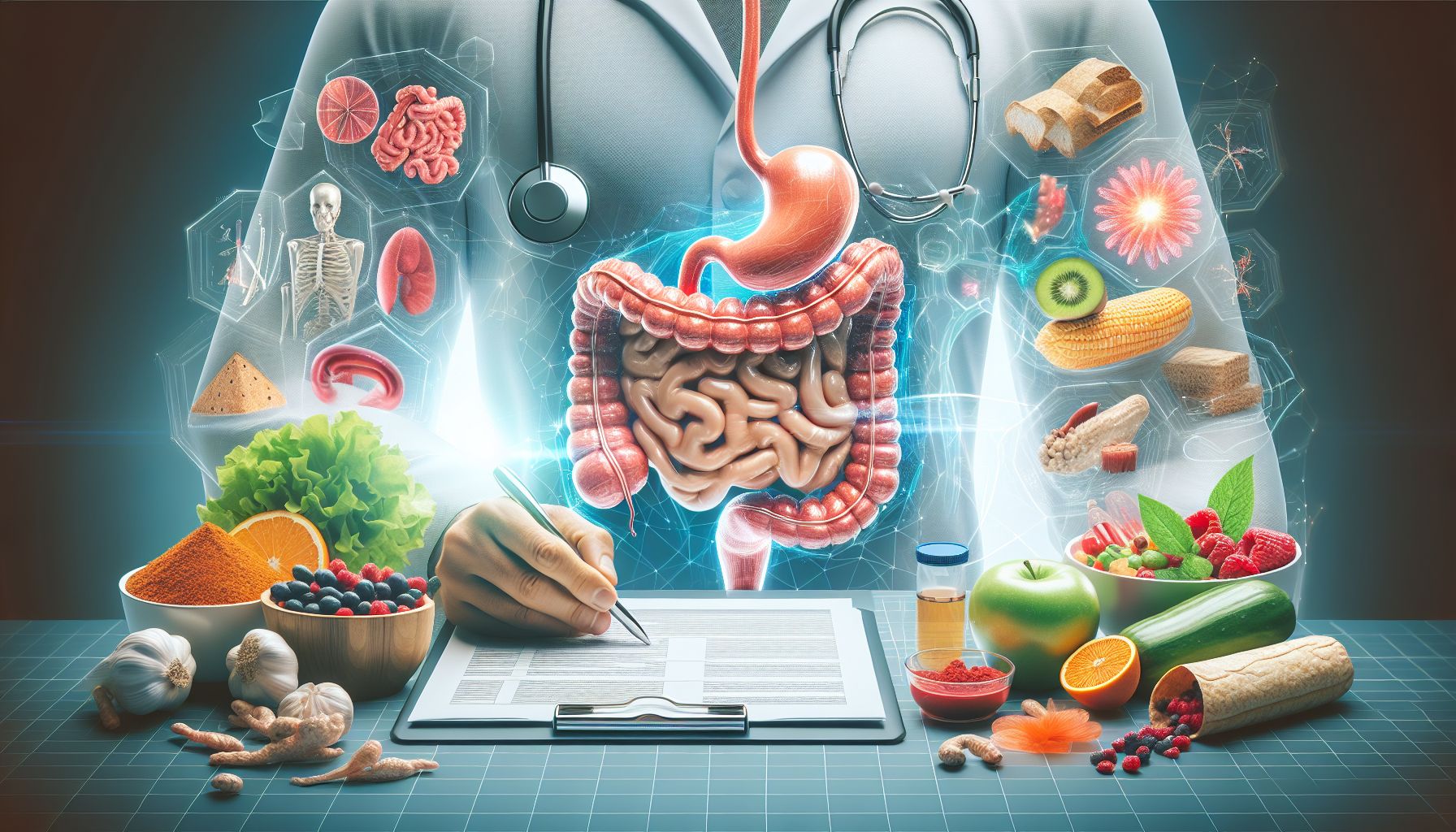 Image of the human digestive system highlighting the gastrointestinal tract